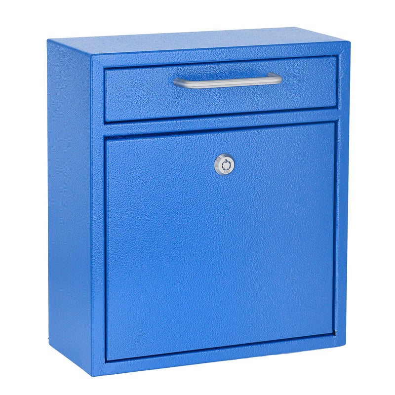 AdirOffice Wall Mount Mailbox - Mailbox with Lock and Keys- Durable Wall Mounted Locking Mailbox and Cash Drop Box for House, Apartments and Bussiness After Hours Deposits - Image 1